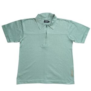 NINO CERRUTI JEANS 1881 Cotton Polo Shirt Short Sleeve Seafoam